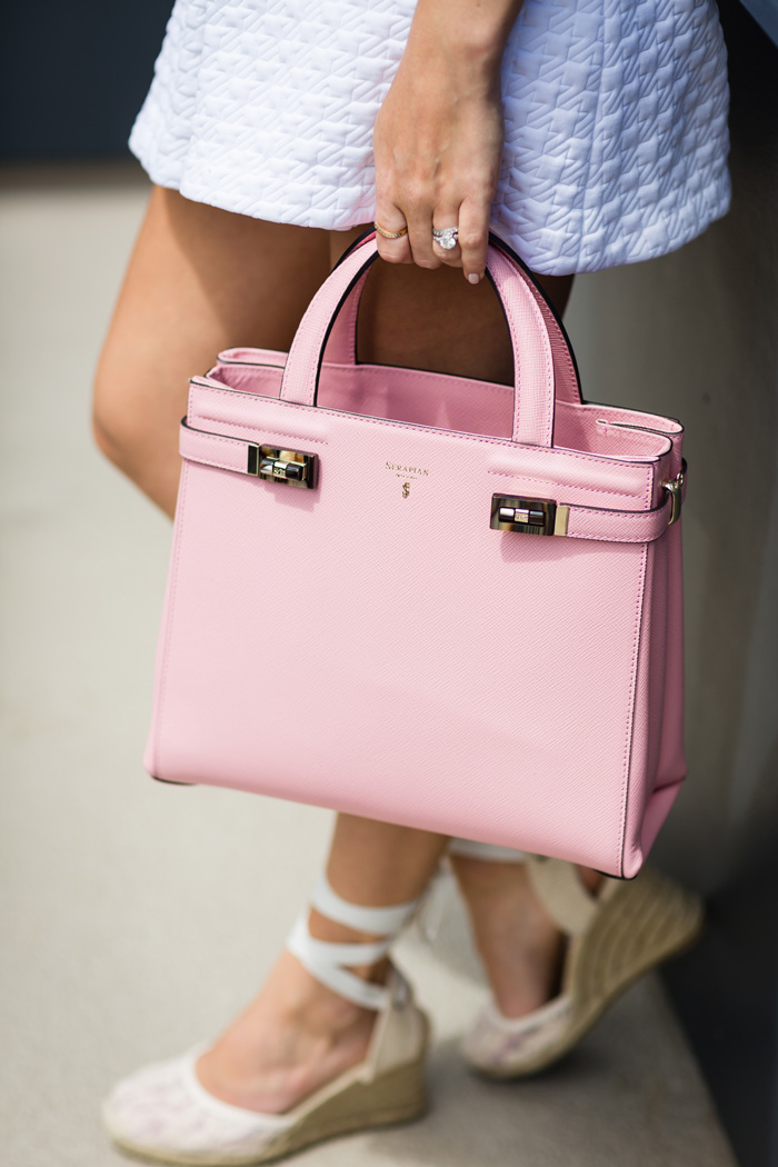 pink serapian milano handbag