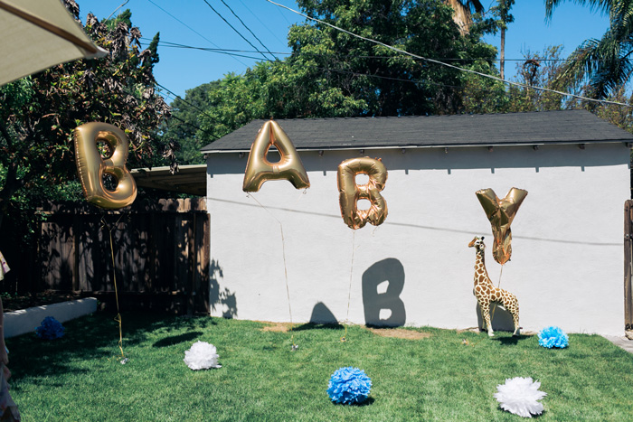 gold baby balloons