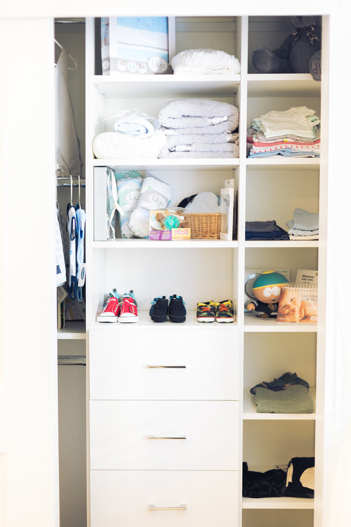 baby closet organization