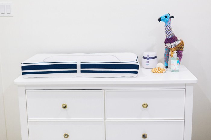 white dresser changing table