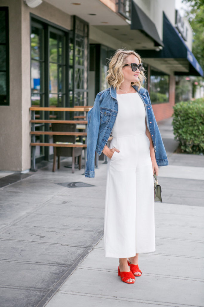 White cheap jumpsuit aritzia