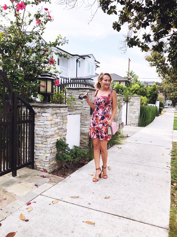 pink floral dresses