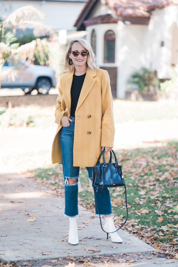 BRIGHTEN YOUR LIFE WITH THIS YELLOW WOOL COAT - The Style Editrix