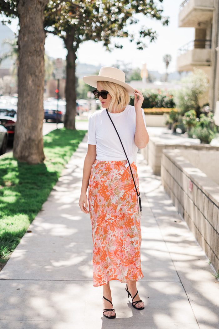 endless summer floral skirt